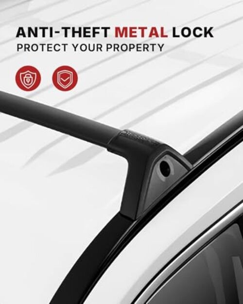 300LBS Roof Rack Cross Bars for with Side Rails, Aluminum Cargo 2019-2025 RAV4