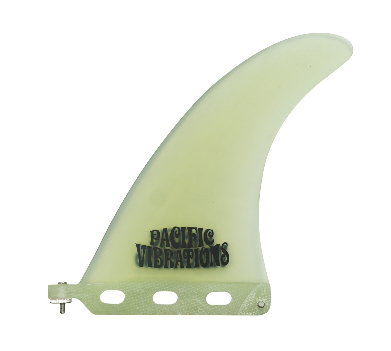 Pacific Vibrations PROGRESSIVE longboard surfboard Fin 7” Center clear