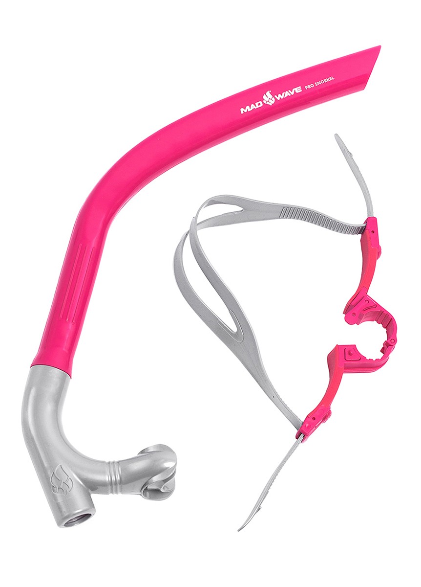MAD WAVE – RESPIRATORE FRONTALE – PRO SNORKEL – M077301011W – PINK