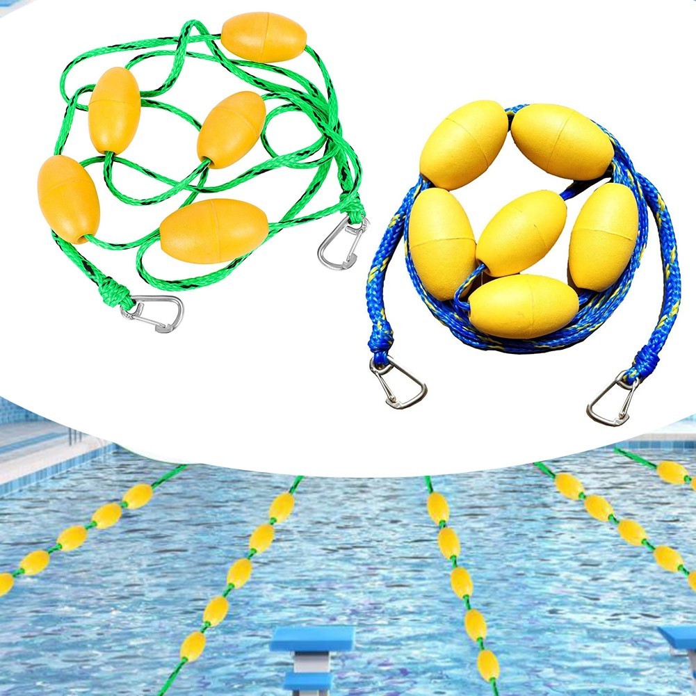 Swimming Pool Lane Line Safety Floating Rope 16ft 5m 20ft 6m with 56 Buoys