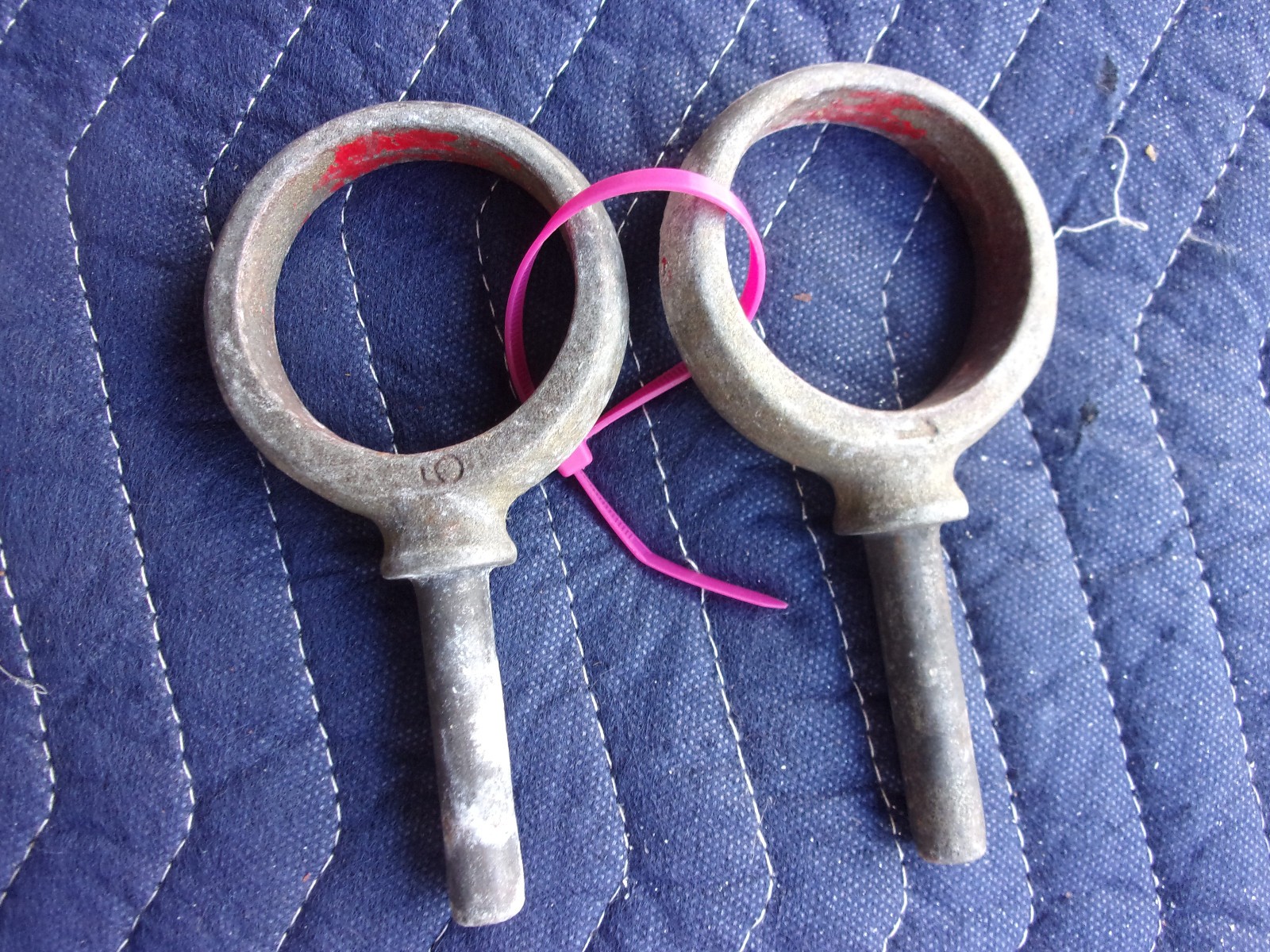 Galvanized Marine Oar Lock ,set of 2 , 2-1/4″ diameter oar opening, 2-1/4″x1/2″