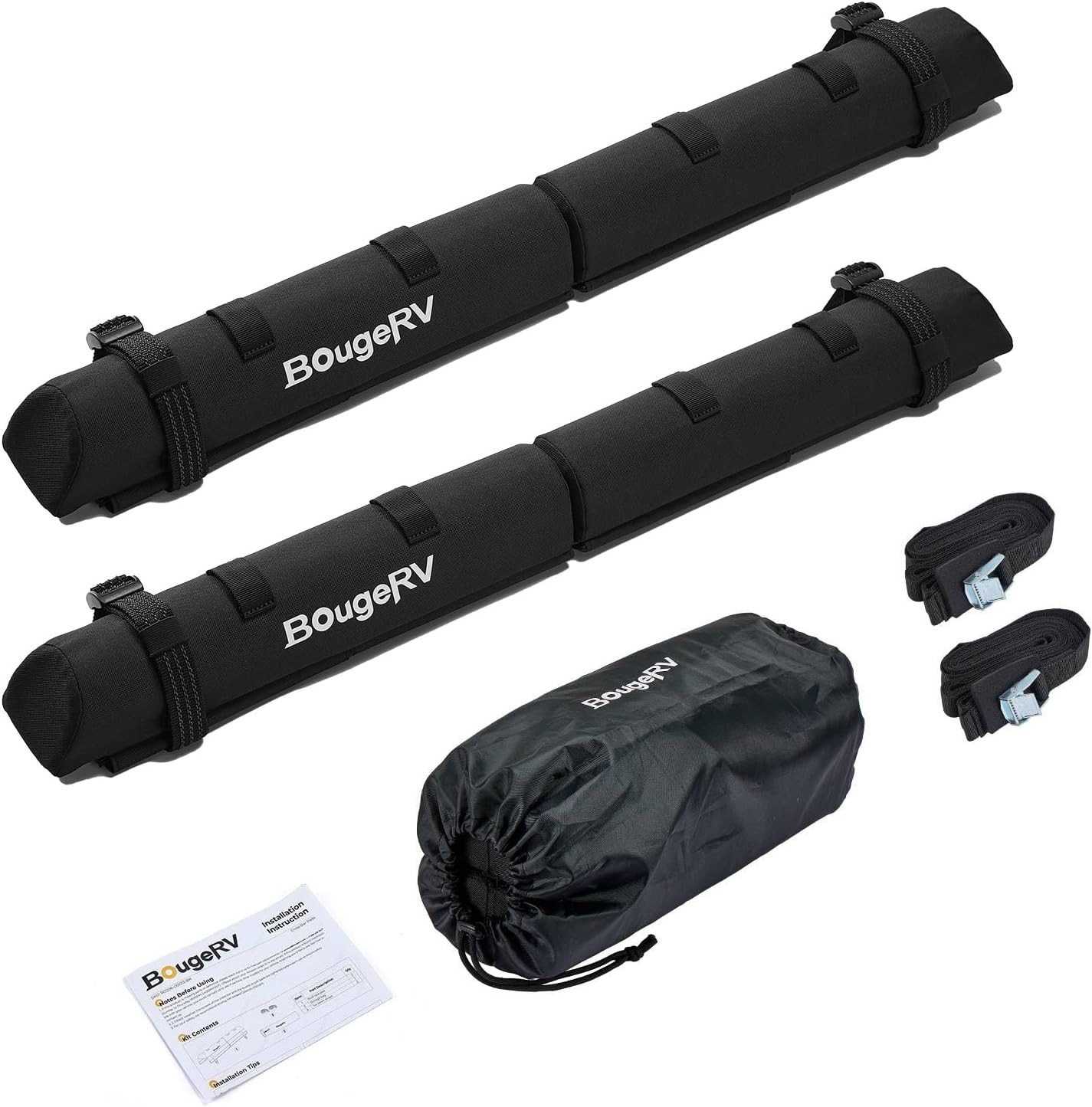 2.0 Soft Roof Rack Pads for Crossbars Protective, Water-Resistant Pads Surfbo…