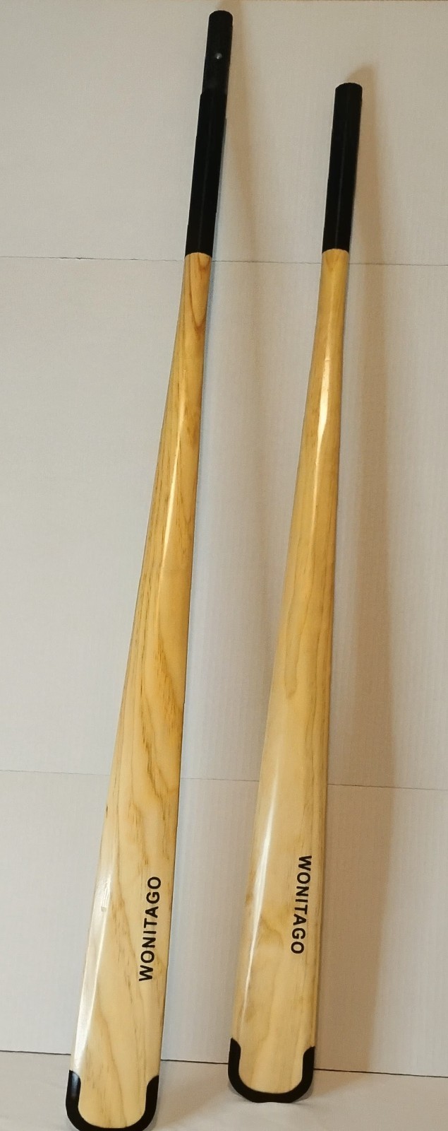 Wonitago (Pine) Greenland Paddle with Anti-Collision Edge and Paddle Bag, Wooden
