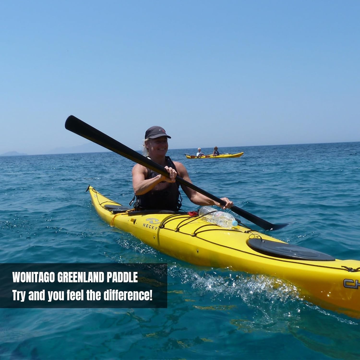 Kayak Paddle Lightweight Full Carbon Fiber Greenland Paddle with Paddle Bag, …