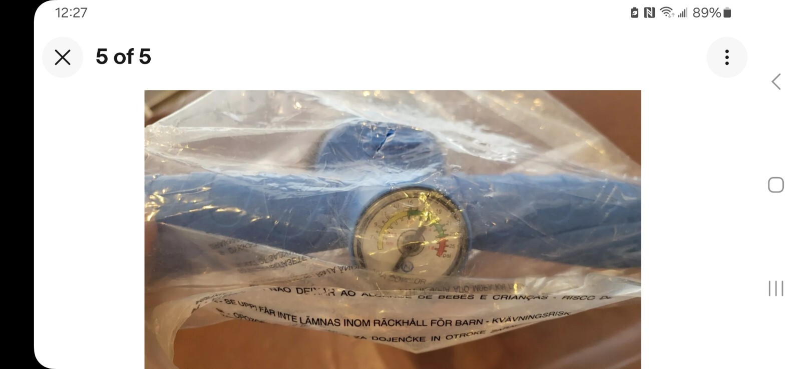Brand new SEALED Nautica Paddle Board Stand Up Air Pump Inflatable HP2 W/ GAUGE