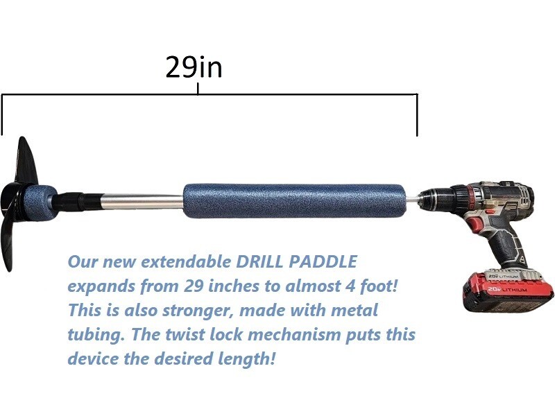 Drill Paddle ®, SCUBA, KAYAK,BOAT,CANOE,PONTOON,TUBE,OCEAN,PONTOON,OAR,DINGHY!