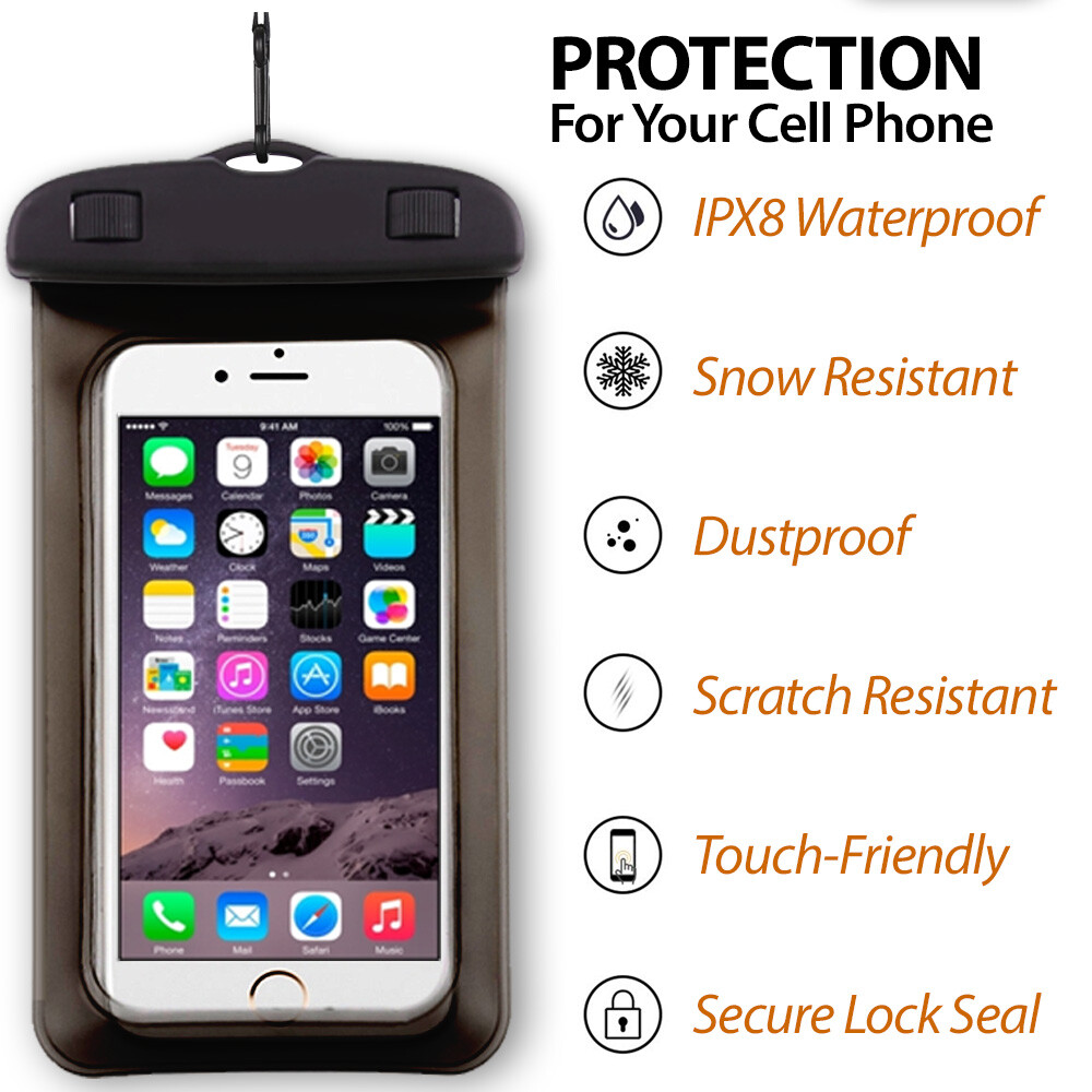 Waterproof Phone Bag Pouch Underwater Swimming Cell Phone Case Cover Dry Bag