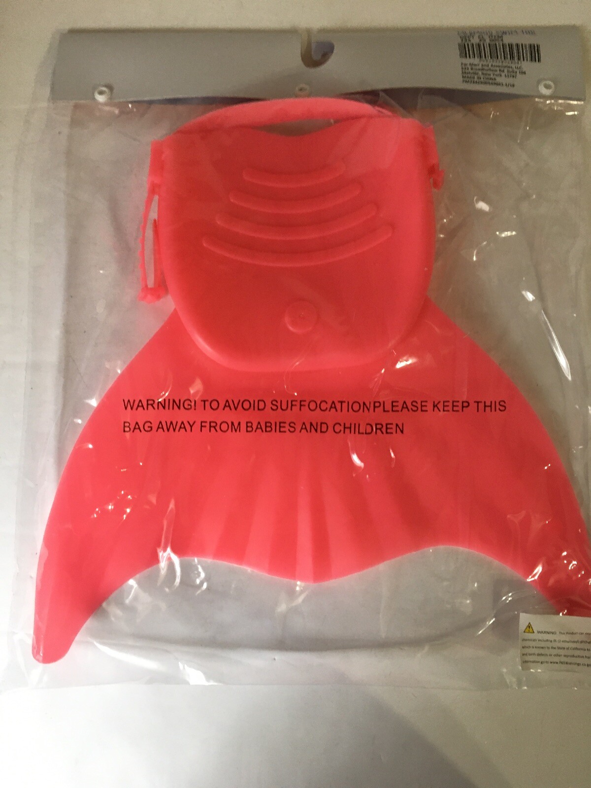 MERMAID SWIM TAIL, PLASTIC(RUBBER LIKE), 2 COUNT