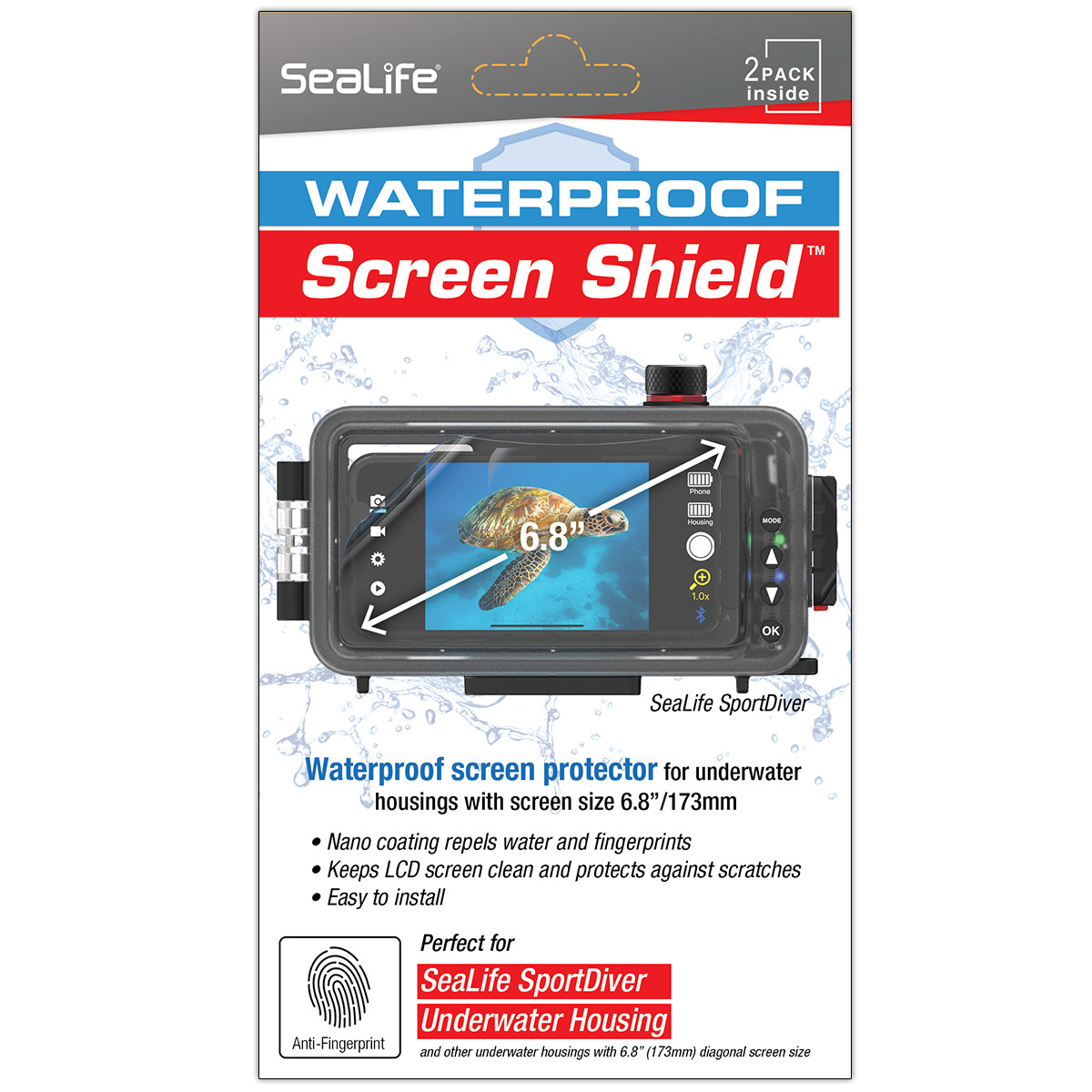 SeaLife Screen Shield (2-pack) – Fits 6.8/173mm screens