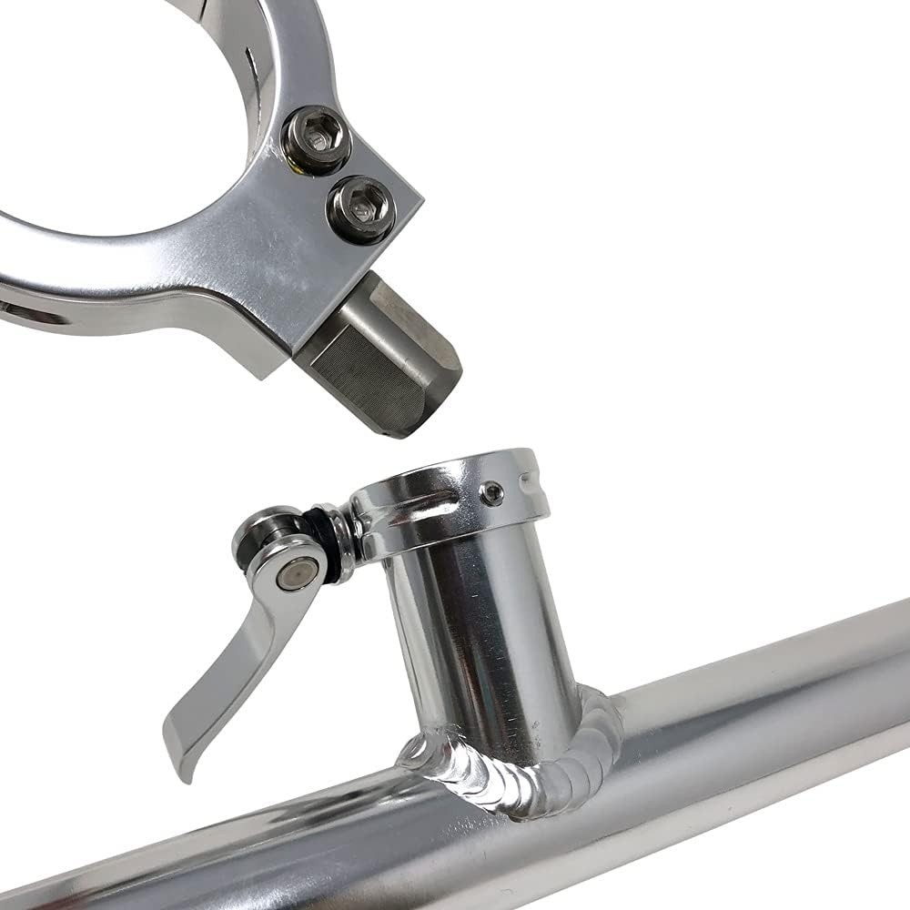Monster Tower Water Ski Rack Quick Release Boat Mount Aluminum Silver