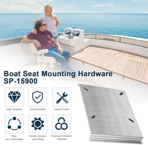 For Attwood SP-15100 Boat Seat Mounting Plate, Boat Seat Mount Plate for Jon …