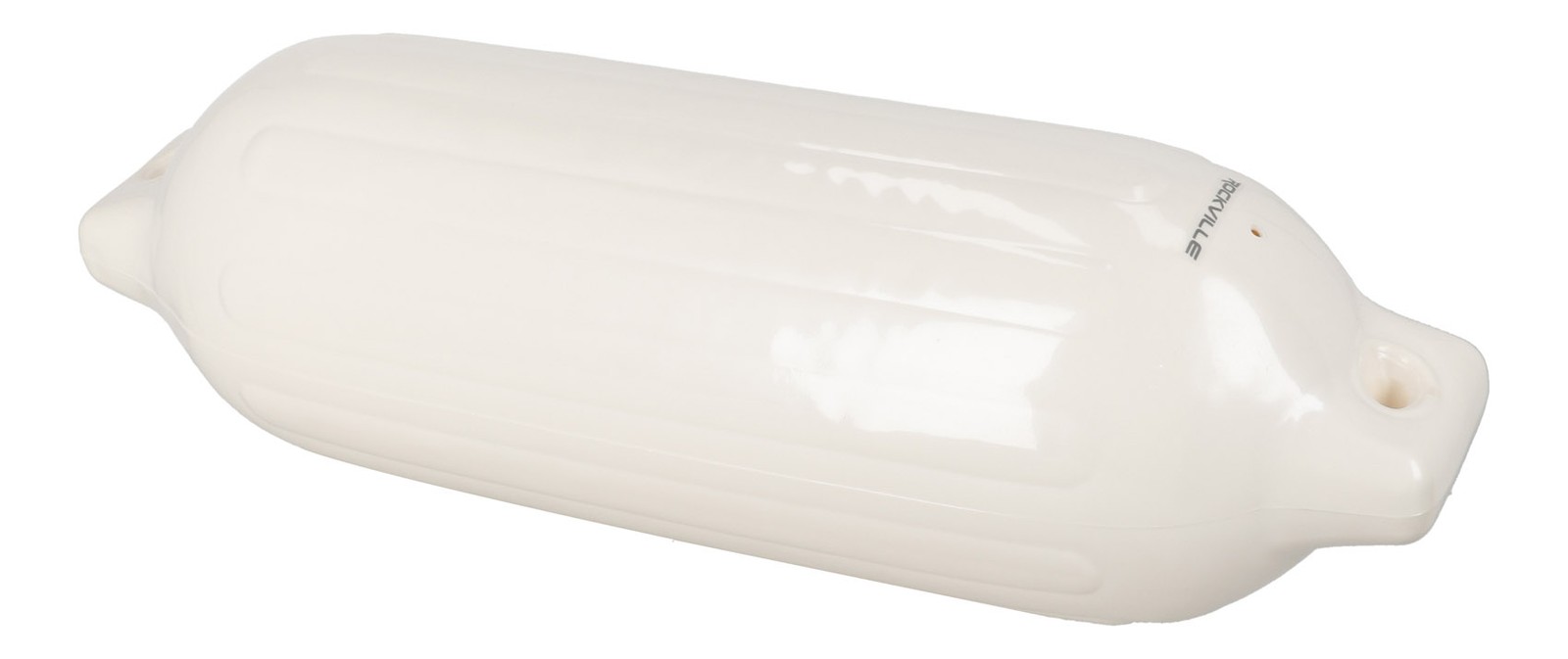 Rockville FEN185-WHITE 8.5″ x 27″ Boat Fender + 10 Foot Line Marine Bumper