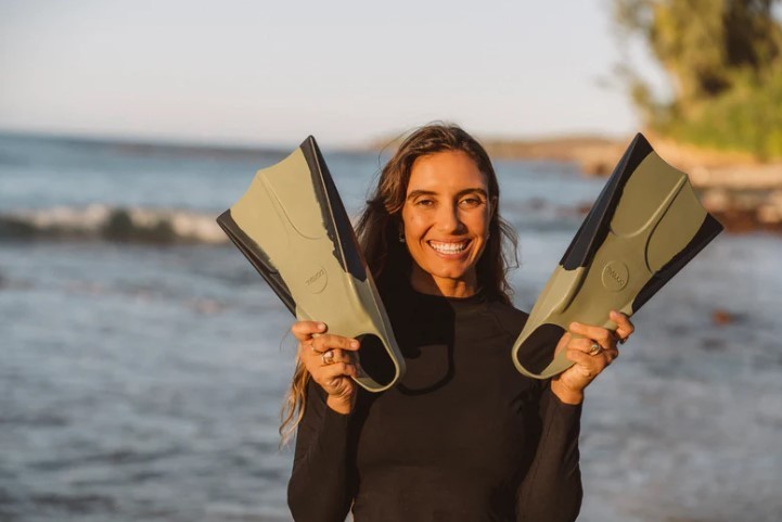 DORSAL BodyBoard Fins Charcoal & Army Green Size Large Hydro-Technology New Box