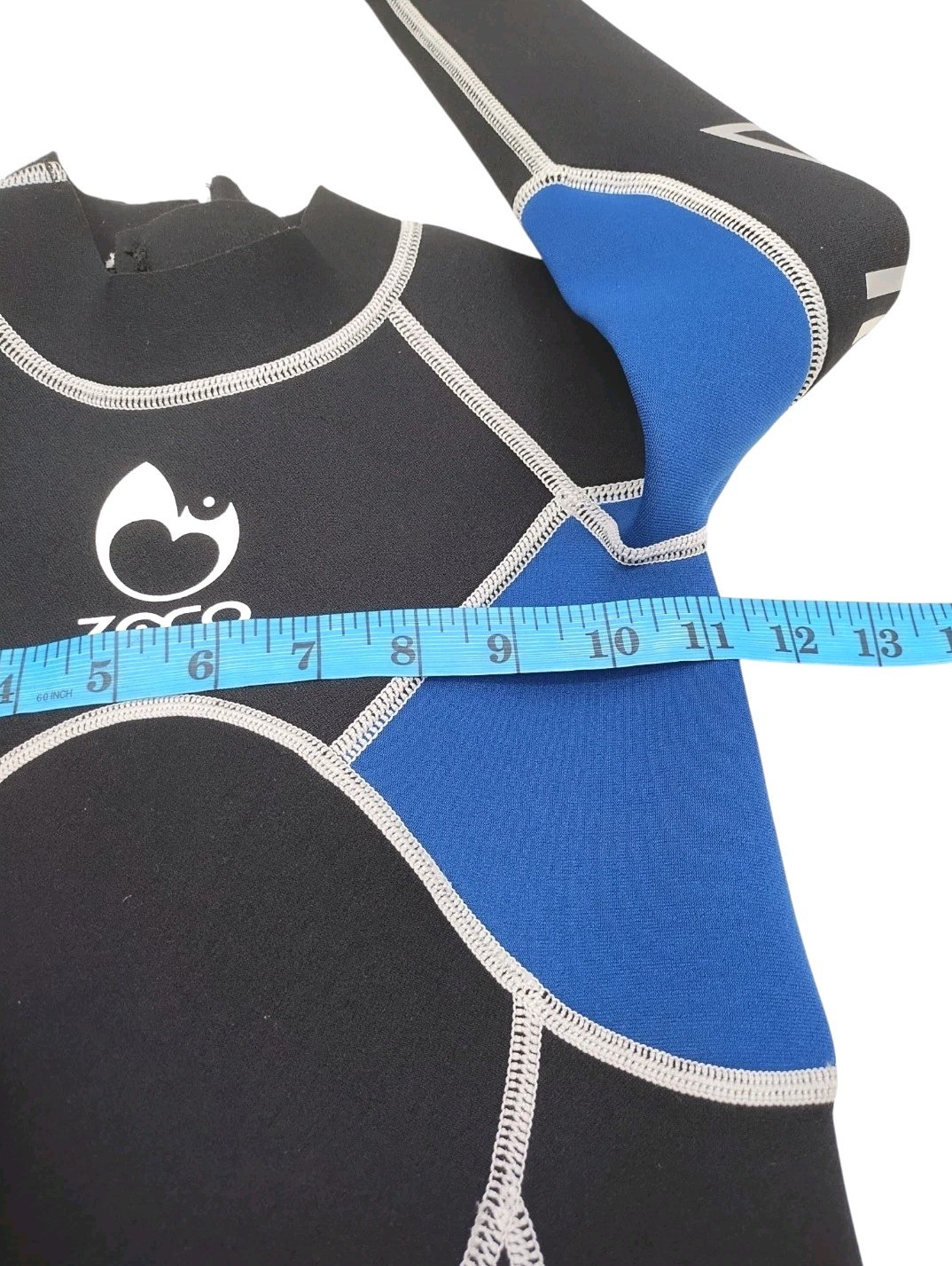 ZCCO 2.5mm Neoprene Wesuit Kids Boys Ziper Full Suit Long Sleeve Surf Black XS
