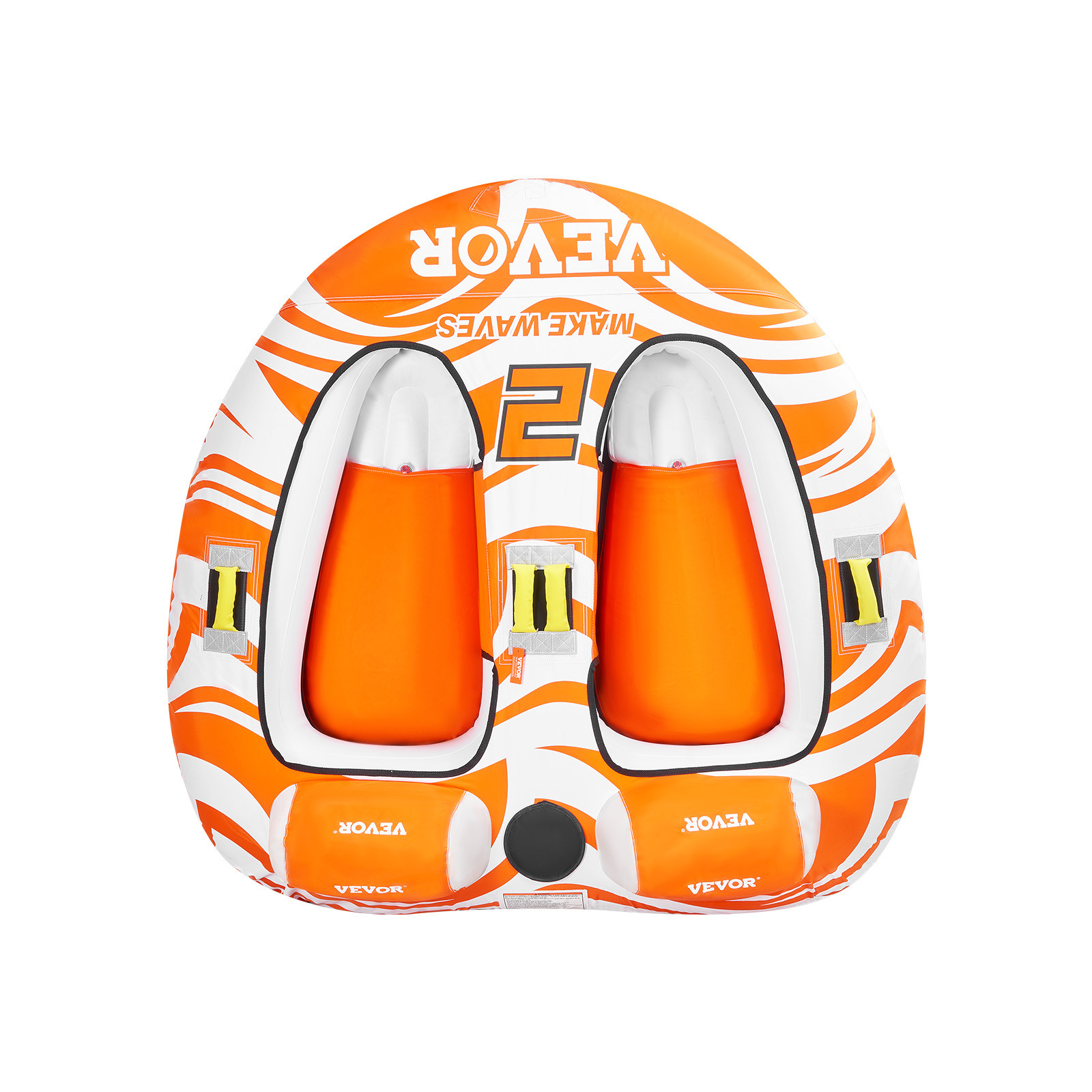VEVOR Towable Tubes for Boating 2-Person Inflatable Boating with 2 Cockpits