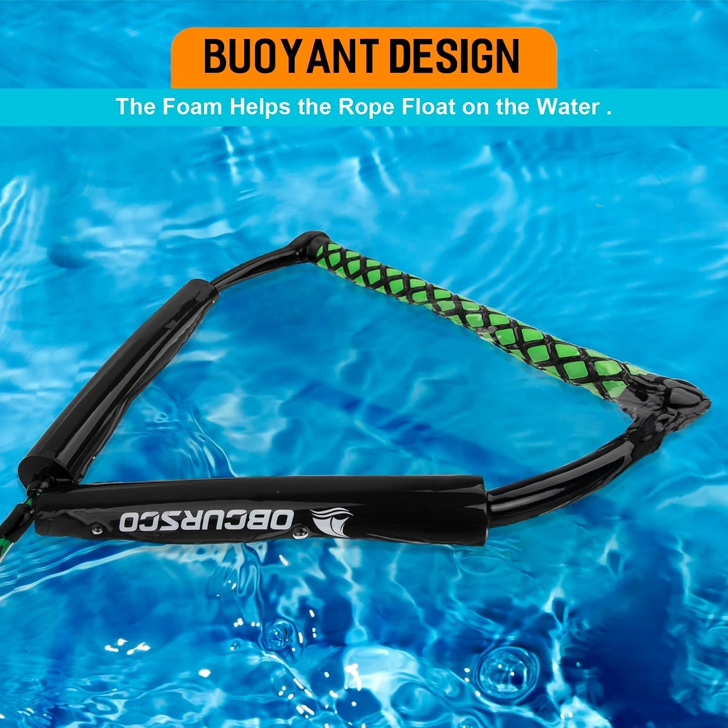 Professional 75FT Wakeboarding Rope with Tangle-Free Storage – 2200 lbs Capacity