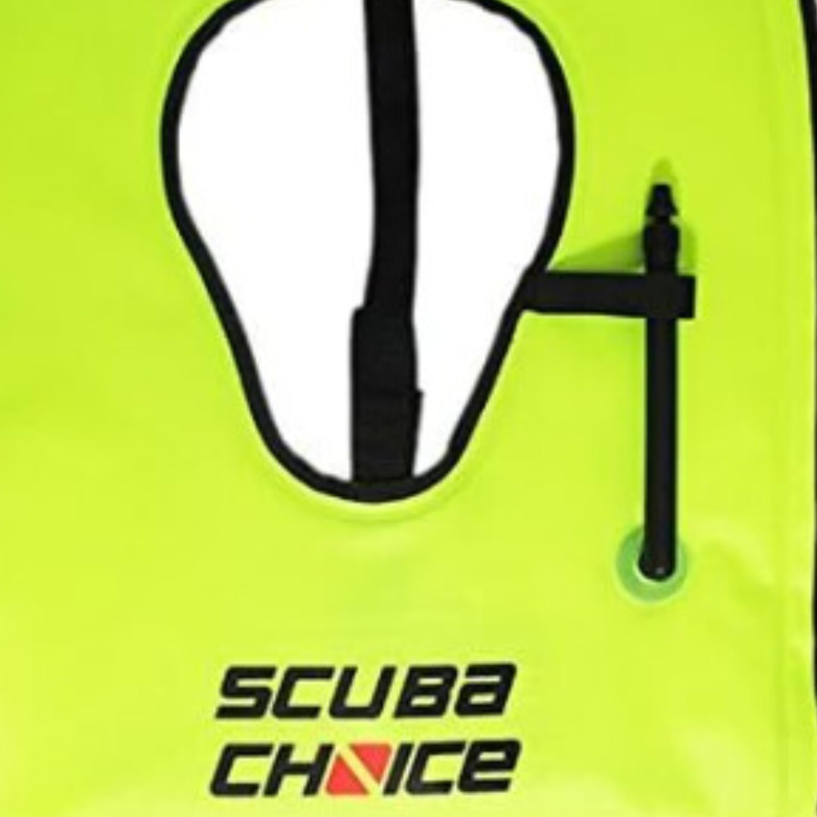 Scuba Choice Adult Snorkel Vest with Name Box Large (100-200lbs), Neon Yellow