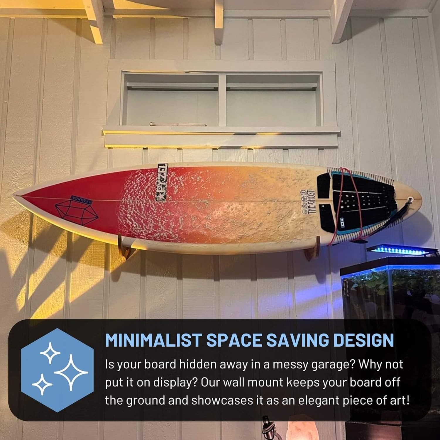 Surfboard Wall Mount – Surf Board Wall Hangers, Surfboard Mount, Beautiful Su…
