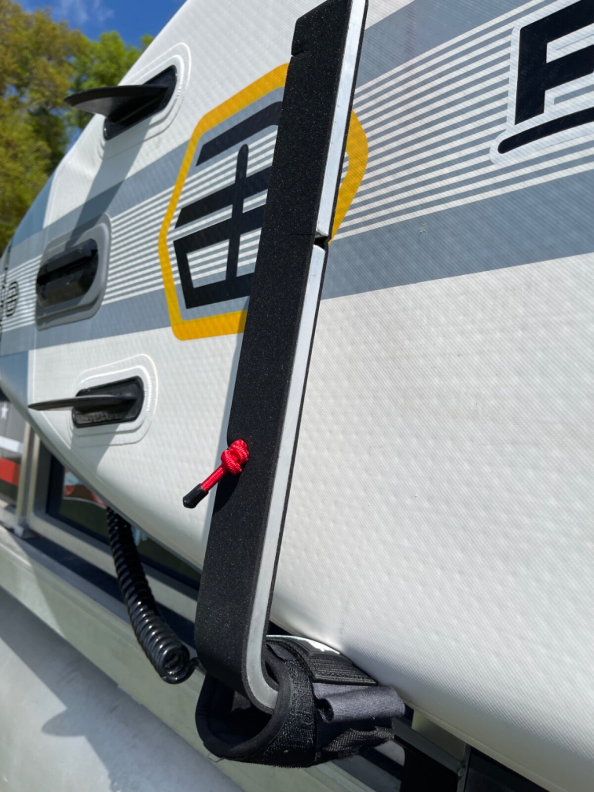 Pontoon Boat Dual Wake/Paddle Board Solution w/Storage Rack
