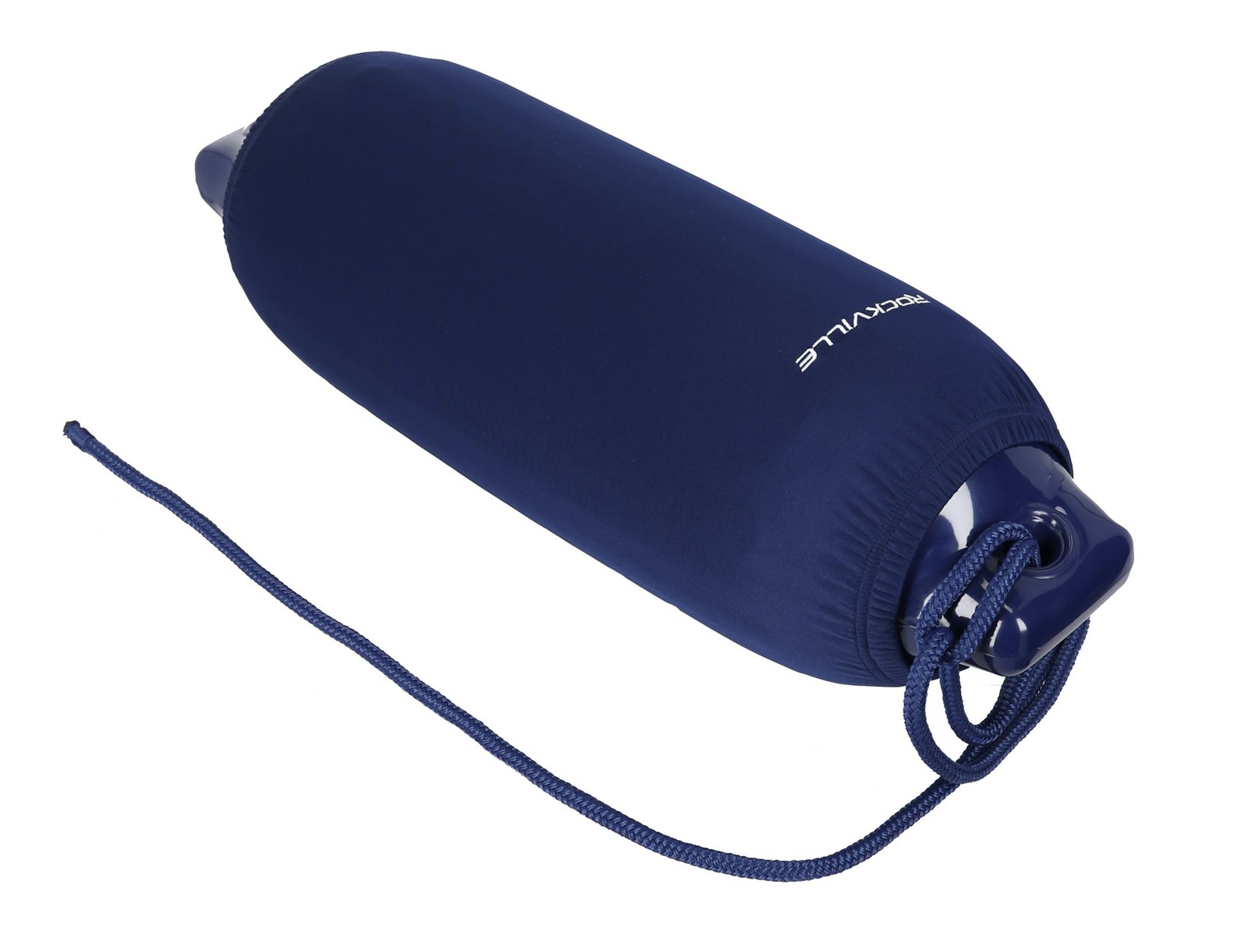Rockville FEN485-NAVY BLUE (4) 8.5″ Boat Fenders 4 Covers, 4 Lines Package