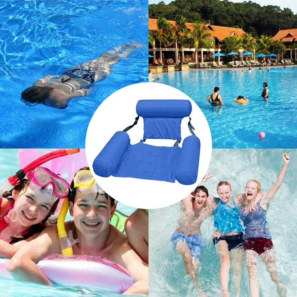 Floating Inflatable Swimming Pool Chair Relaxing Seat Water Bed Lounge Air Sofa