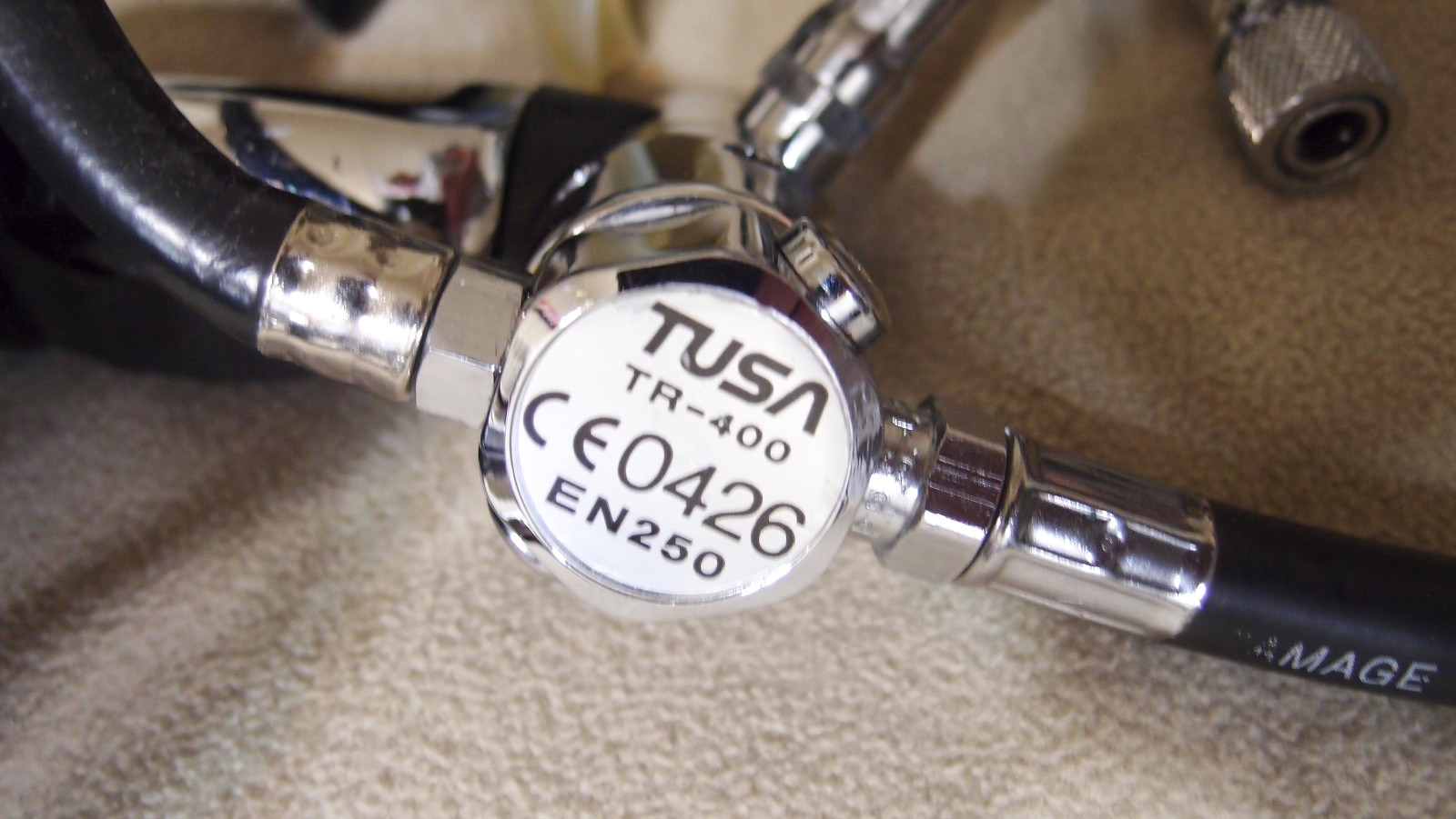 TUSA Imprex TR-400 regulator set; 1st and 2nd stage w/SPG and compass