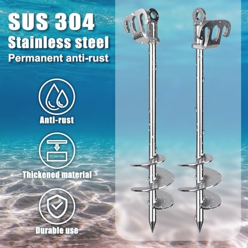 17″ 26″ 36″ Sand Anchor for Boat Screw in 36″ Sand Anchor (Not Include Rope)