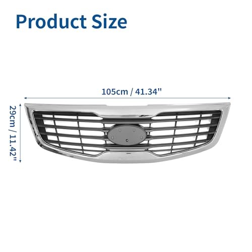 No.863503W000 Front Upper Hood Bumper Grille Grill for Kia Sportage 2012