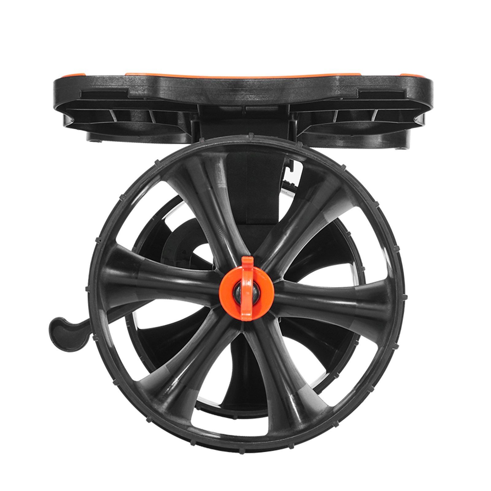 300lb Foldable Boat Trolley: 10in Solid Rubber Tires, 1 Ratchet Strap Included