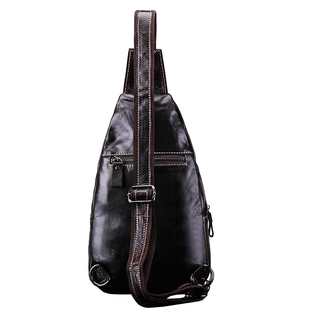 Leather Sling 18cm(W)x6cm(D)x31cm(H)(7.08″x2.36″x12.2″) approx;, #15coffee