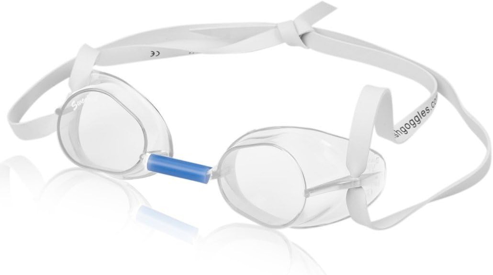 Swedish Swimming Goggles Clear Polycarbonate UV Filter Shatterproof Adjustable