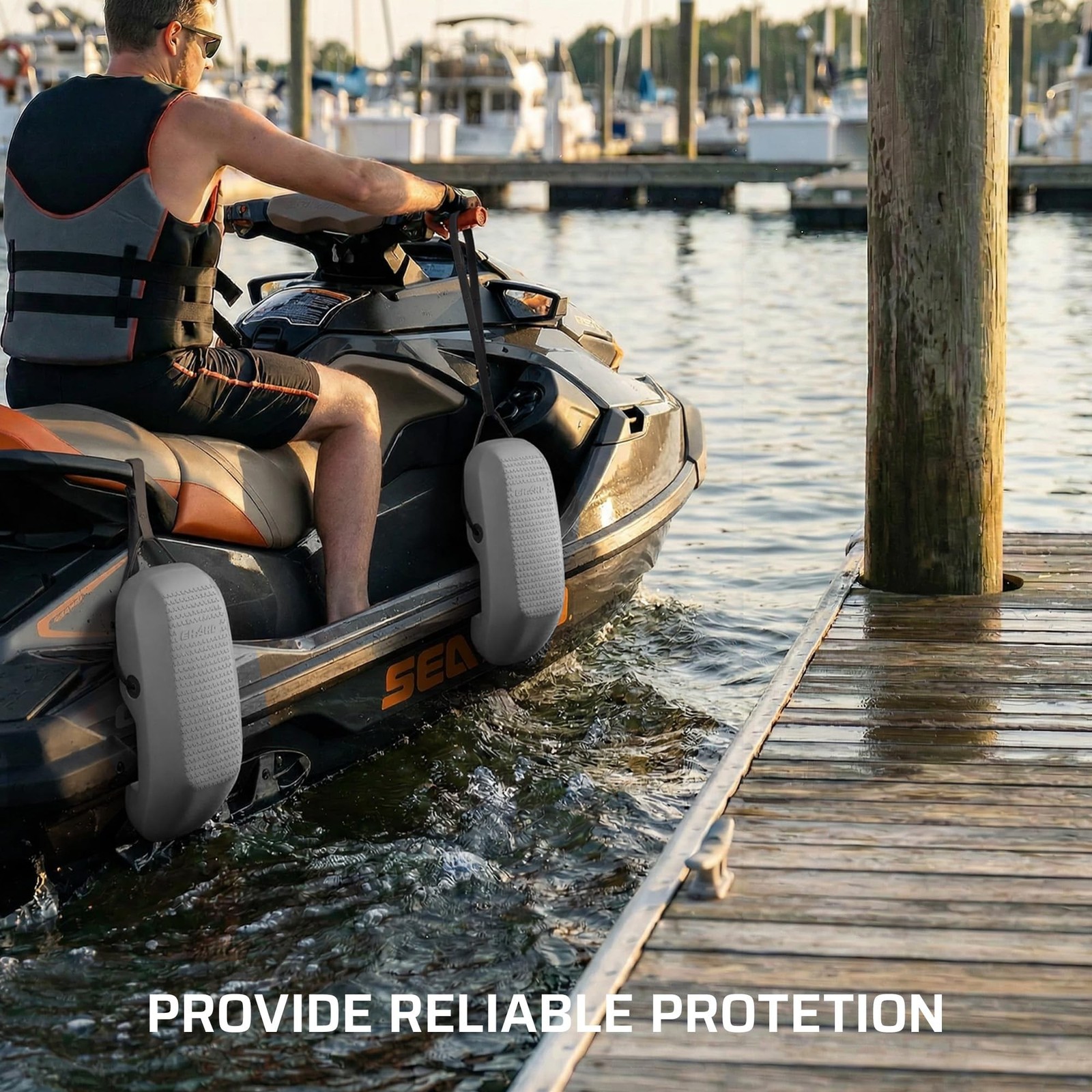 Ehaho PWC Fenders, Jet Ski Bumpers 2 Pack, Portable Boat Gear for Docking, Pr…