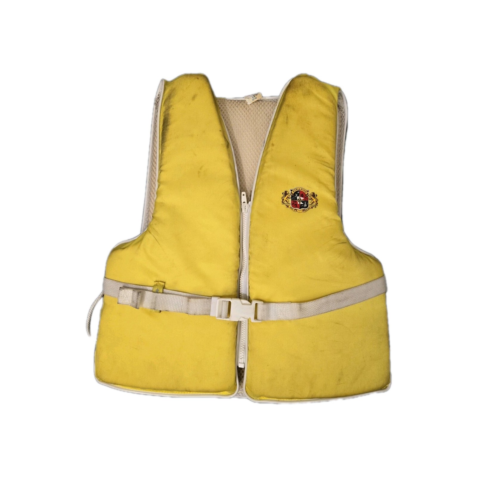 Stearns Buoyant Vest Adult Small/Medium Chest 32-40″ Type 2 Yellow Zip Up Buckle