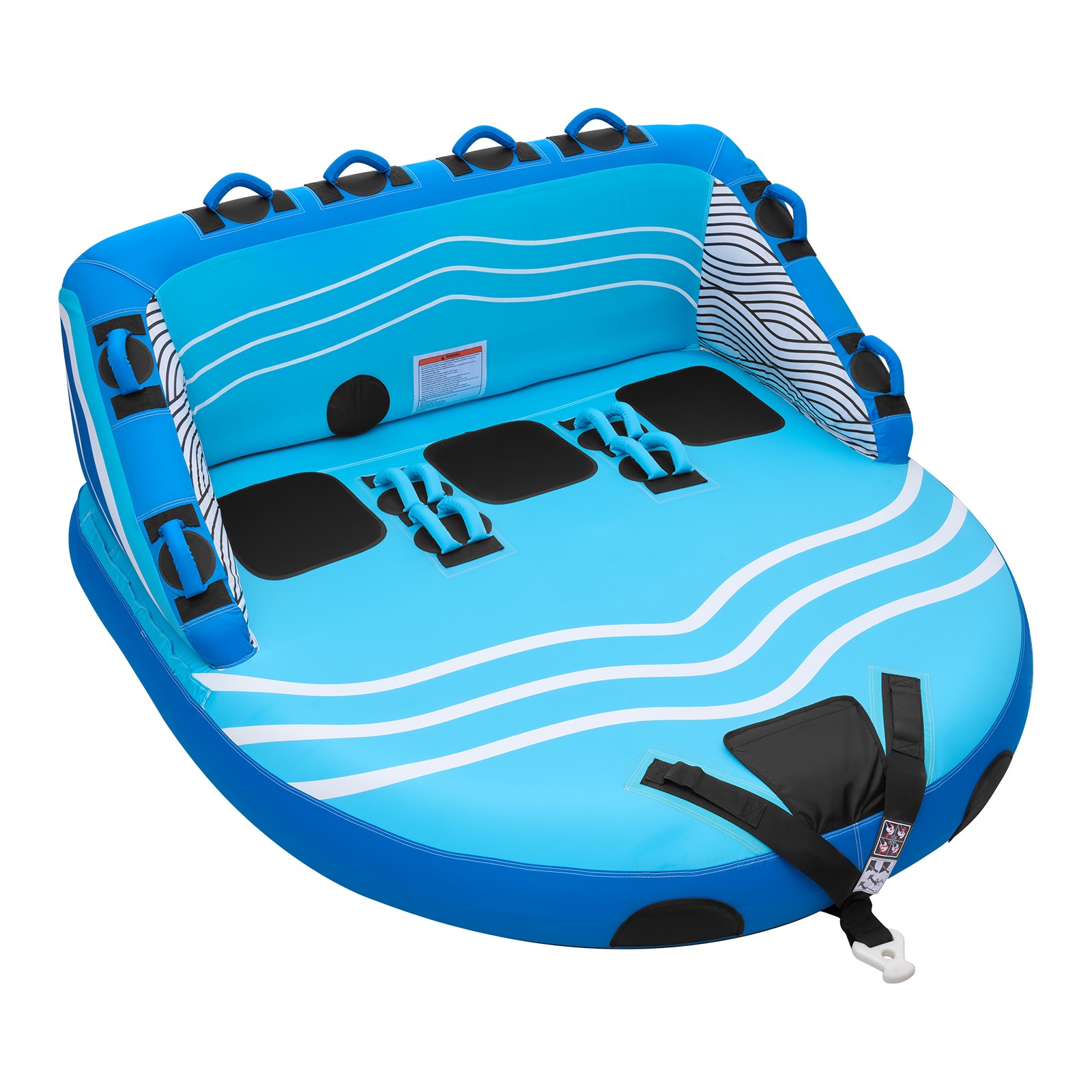 Uimoso Towable Tubes for 3 Riders – Inflatable Water Sports and Boating Fun