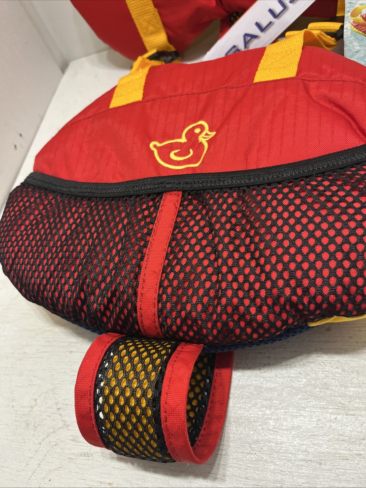 NWT Salus Bijoux Baby Vest Flotation Jacket for Infants 9-25 pounds Red/Yellow
