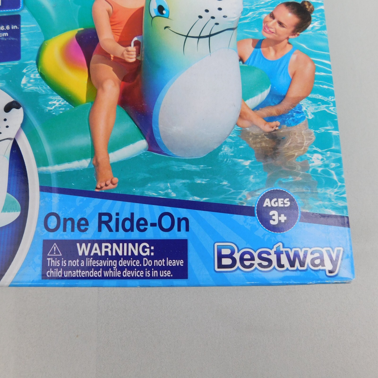 Bestway H2O Go! Flash N’ Splash Kids Seal Ride-On Inflatable Pool Float #4914