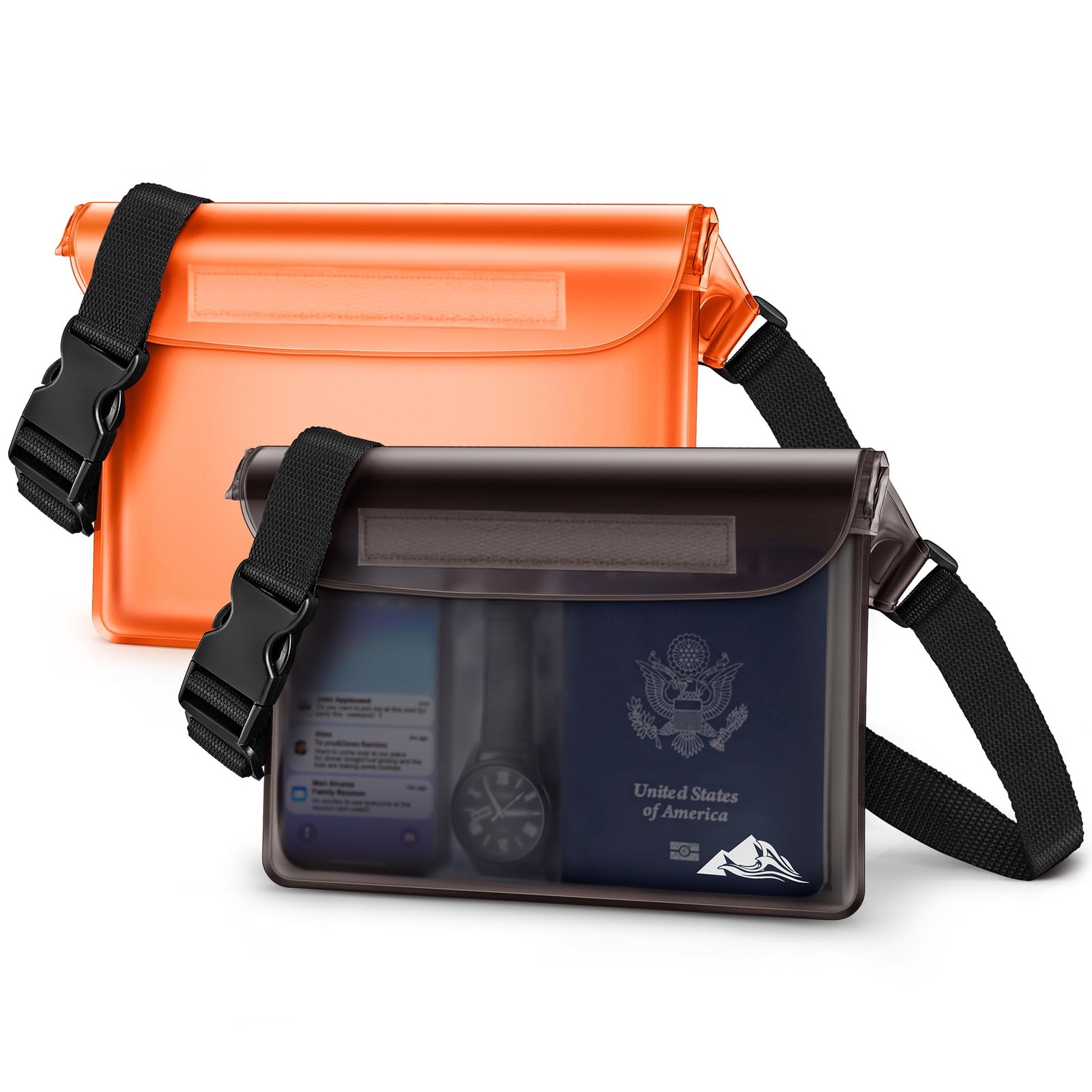 HEETA Waterproof Fanny Pack, Waterproof Pouch Dry Bag 2/3/4 Pack for Phone Pa…