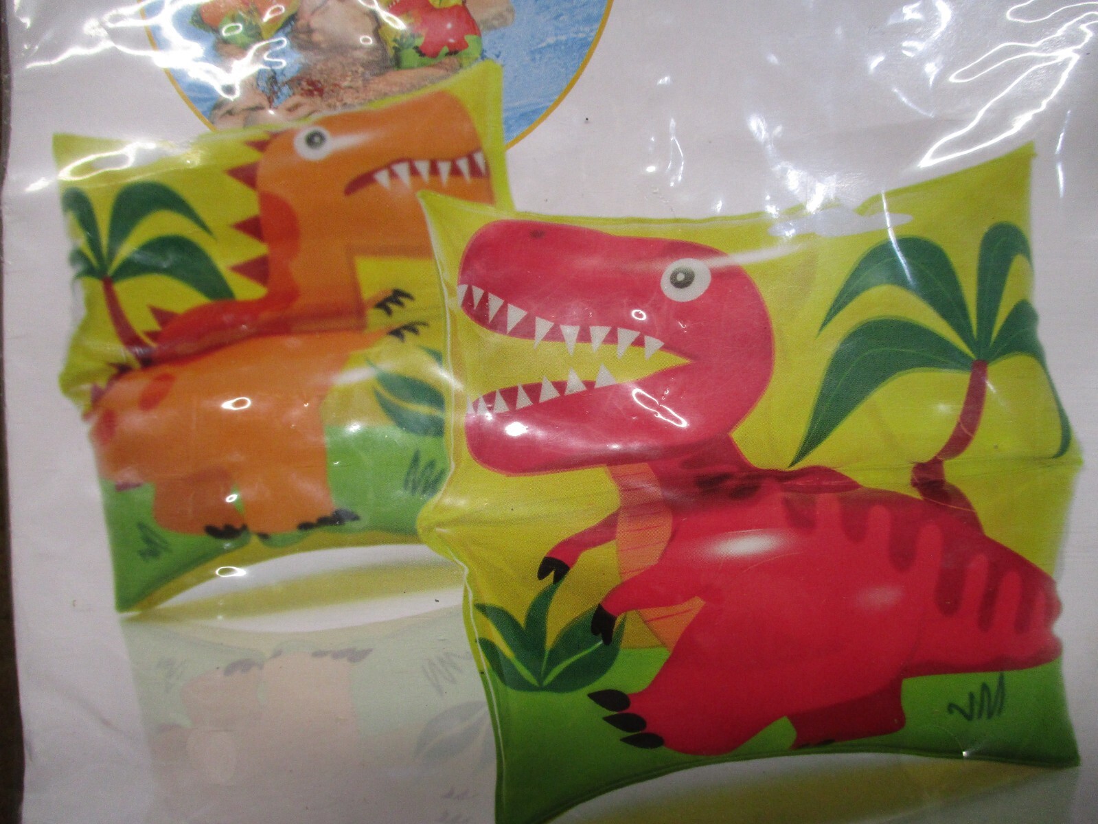 Swim Safety Arm Bands Floaties New Intex Inflatable Dinosaur Child Pool 3-6 Yrs