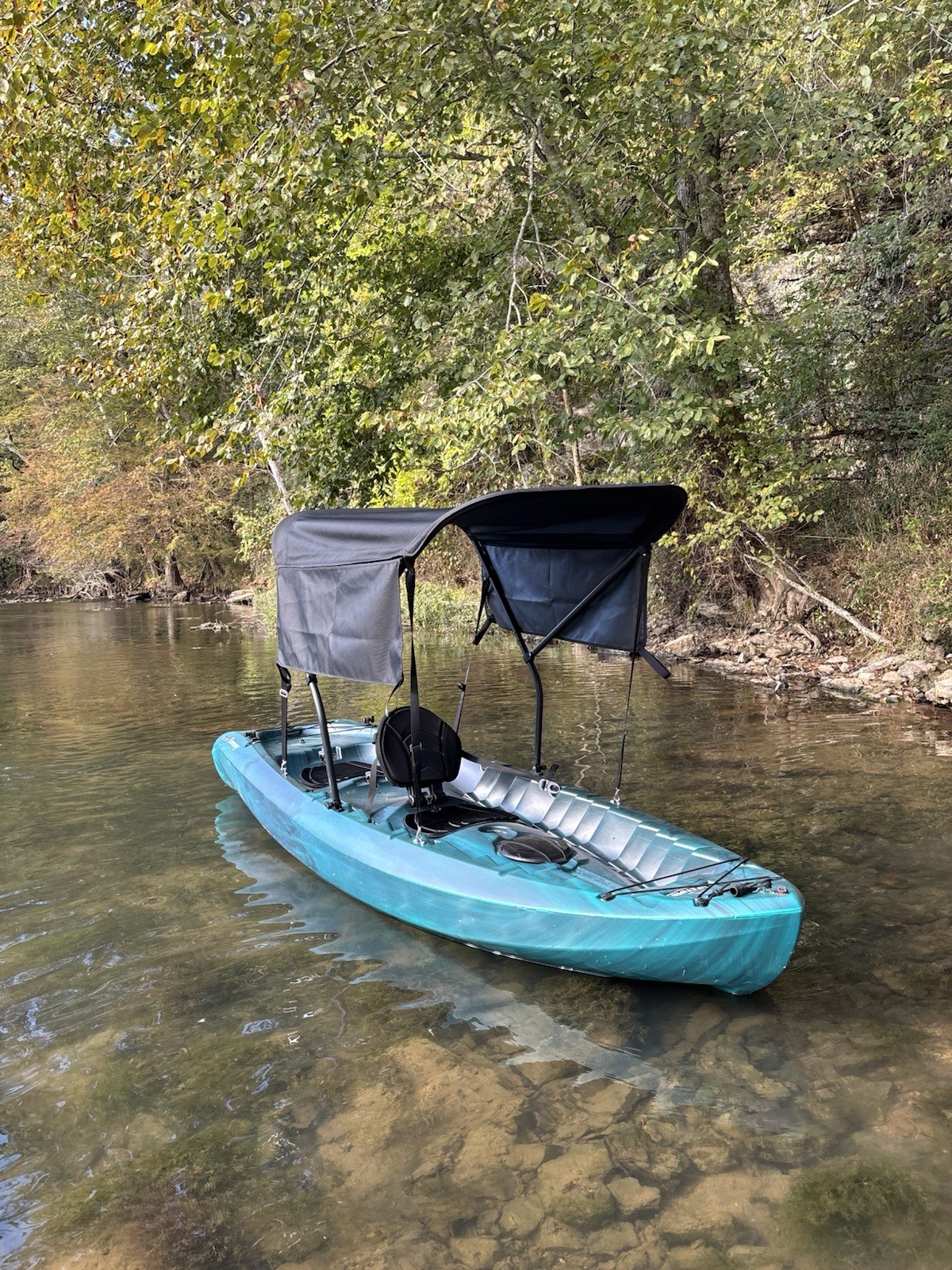 CRO 3’x5’ Kayak/Canoe Sun Shade Canopy Bimini Conestoga Wagon w/ Side Curtains