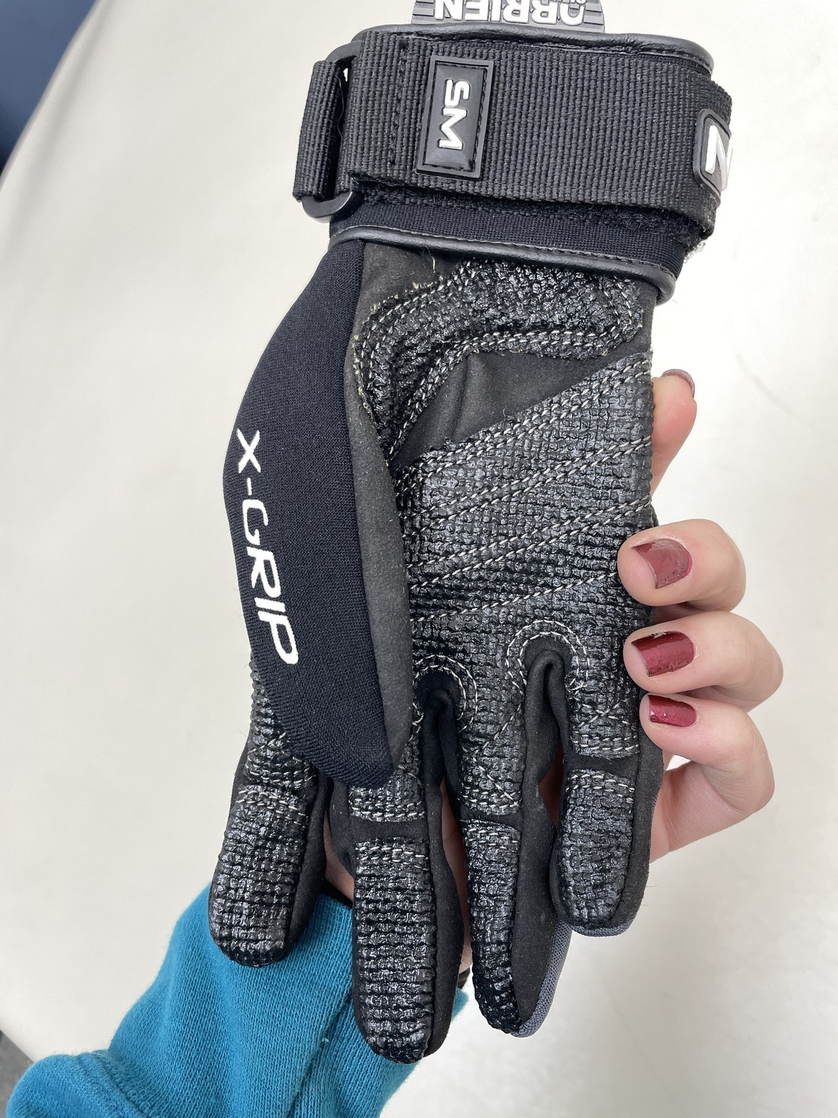 O’BRIEN COMPETITOR WATERSKI GLOVES BLACK / GRAY 2142304 SIZE SMALL WATERSPORTS