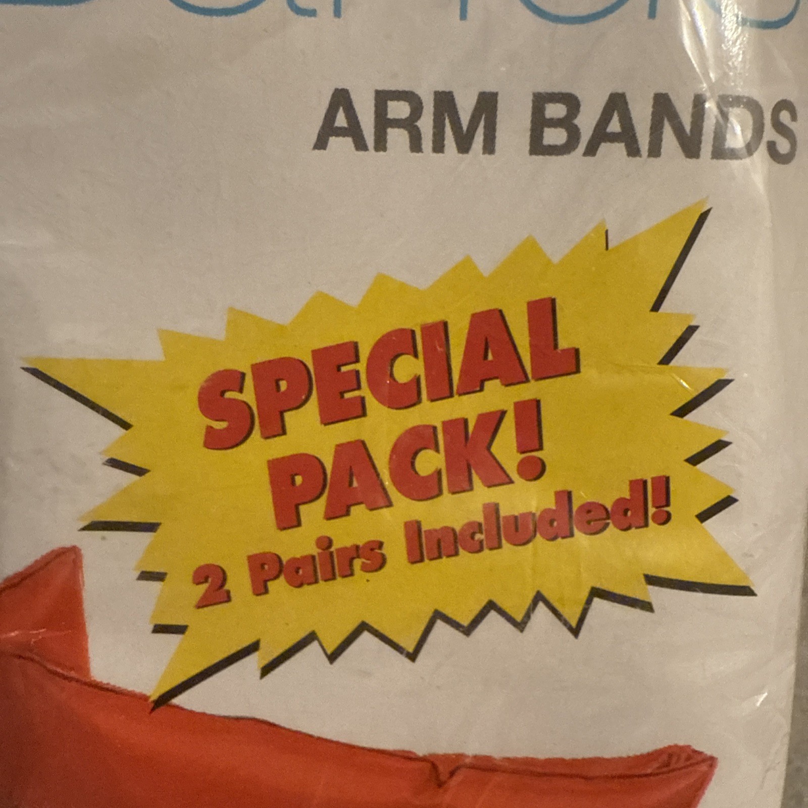 Intex Inflatable Arm Bands Orange Swim Floaties For Kids Ages 3-6 (2 pairs)
