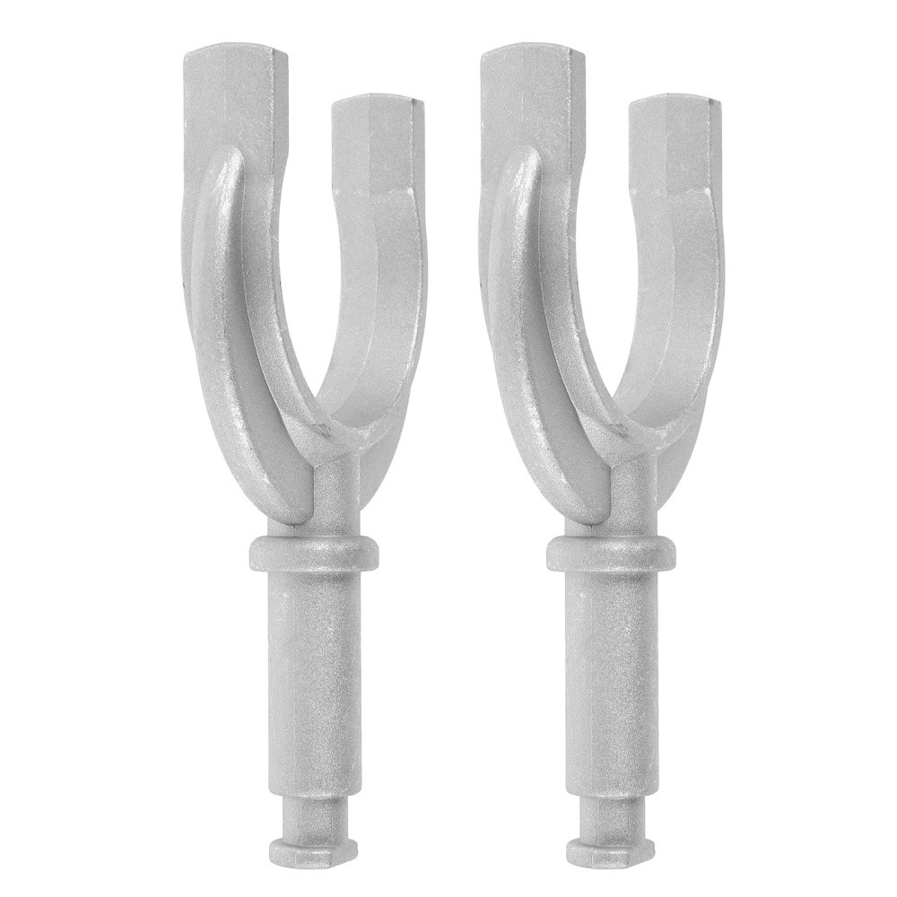 2Pcs Aluminum Oar Lock Brackets Durable Marine Paddle Holder for Boats Silver