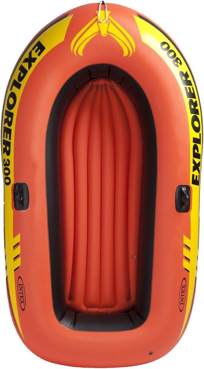 INTEX Explorer Compact Inflatable Boat Series: Dual Air Chambers – Welded Oar Lo