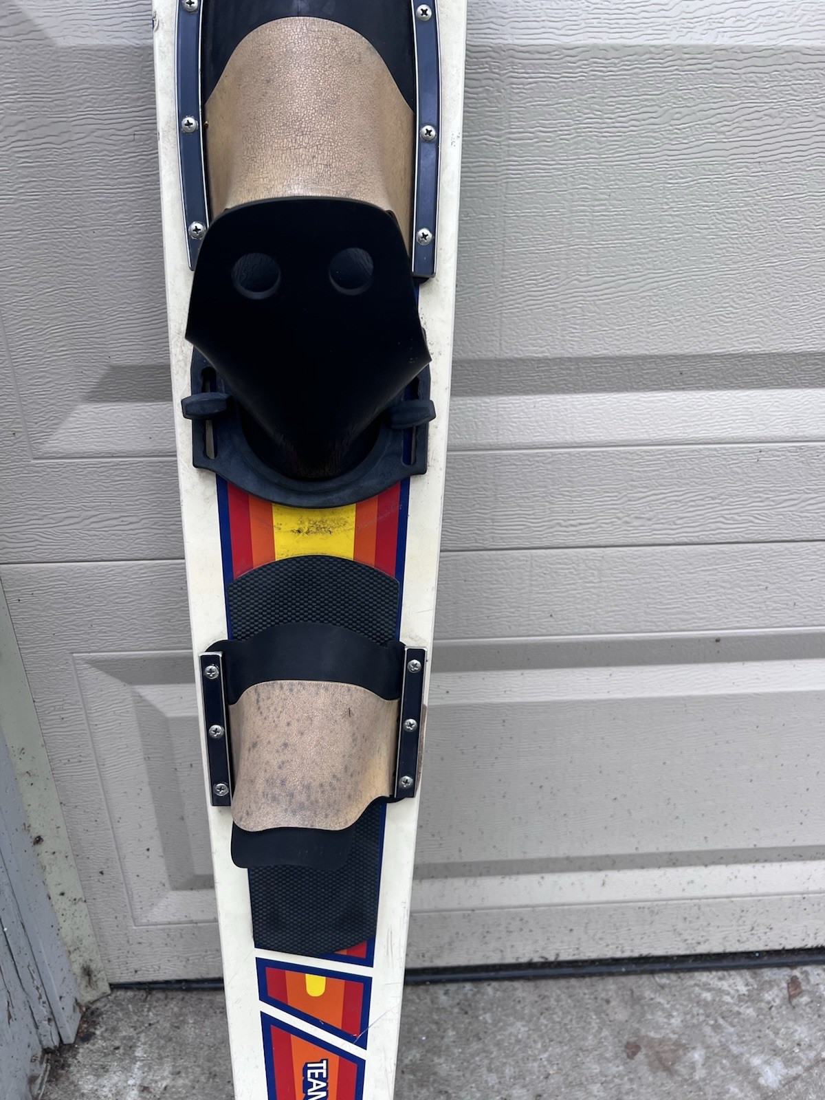 Vtg Water Bindings Boating Ski Connelly Team 1 Boating Skis Coat Rack Wall Art