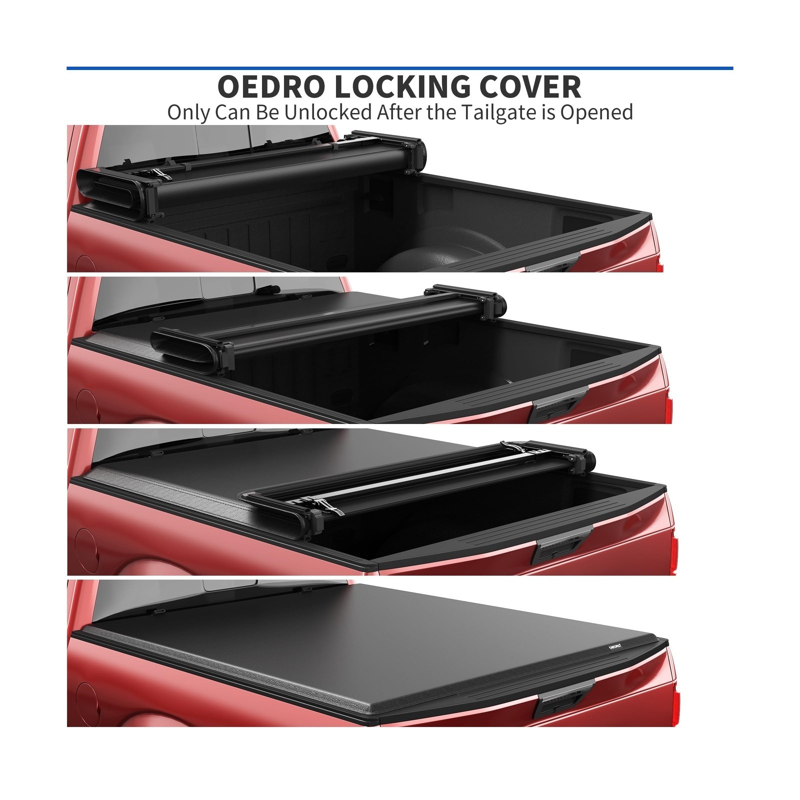 Soft Tonneau Cover – Fit Dodge Ram 1500/2500/3500 02-26, 8ft Bed