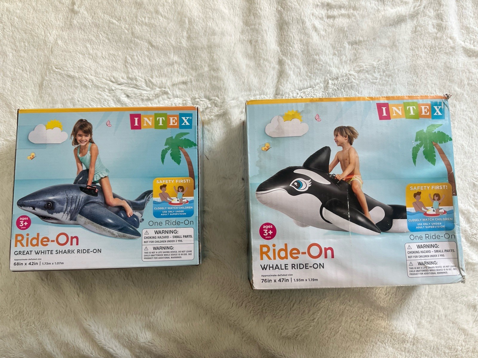 Lot Of 10 Various Inflatable Floaties Kids Swimming Pool Summer Beach Sealed