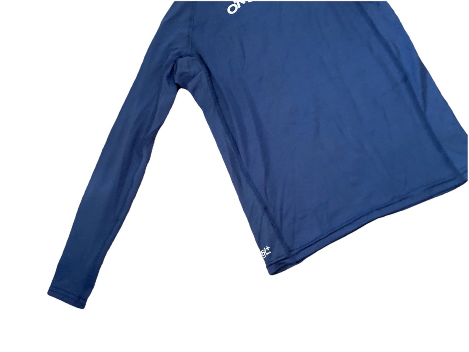 O’Neill Blue Gray White Long Sleeve Rash Guard 50+ UV Kids Size 14 *See Descrip*