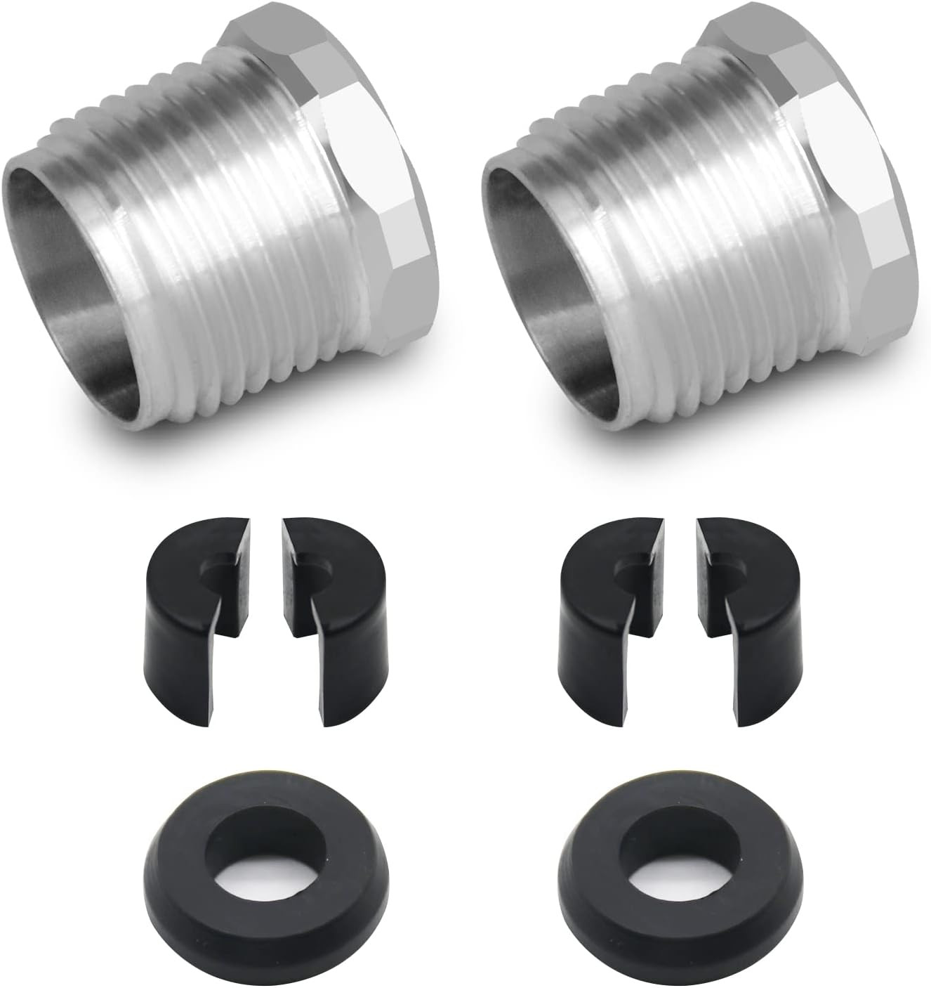 2 Set 277001729 277001527 Steering Reverse Aluminum Cable Lock Nut Kits, Fits