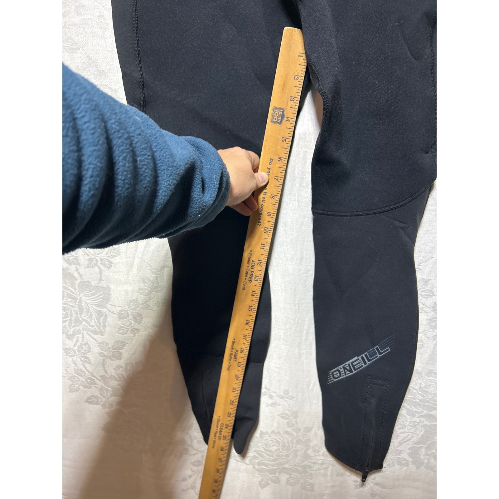 O’Neill Full Wetsuit Black Gray Sleeveless Long Pants Zip Ankles
