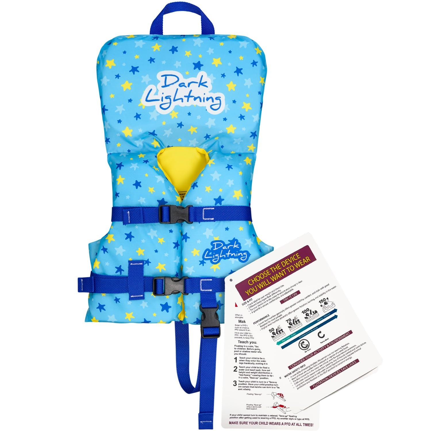 USCG Approved Life Jacket for Toddlers 1-3 Years Old, Swimming Pool Floats 20…